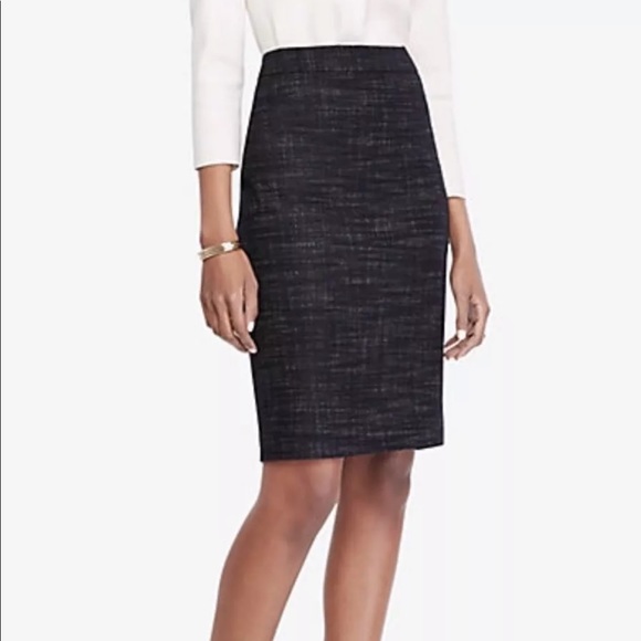 Ann Taylor Cross Stitch Tweed Pencil Skirt 434826 - Picture 1 of 8